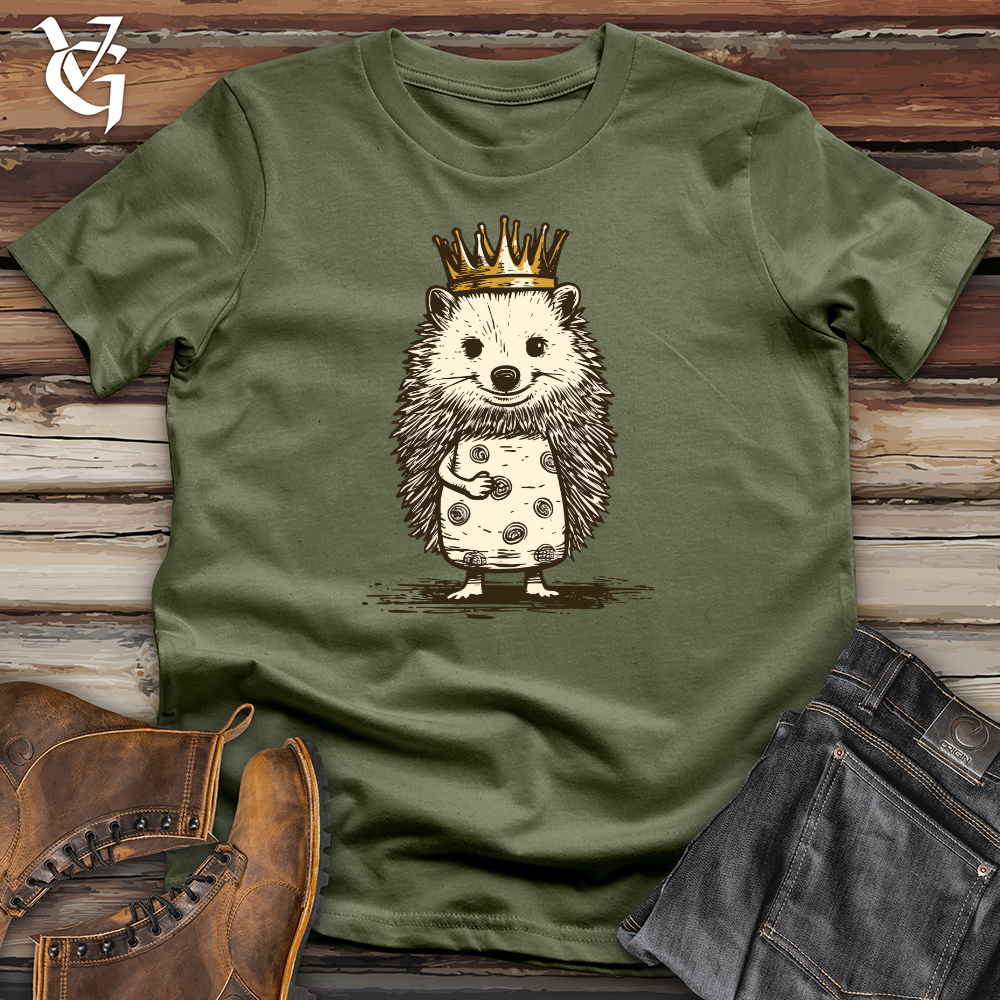 Viking Goods Hedgehog Royal Cuteness Softstyle Tee Military Green / L