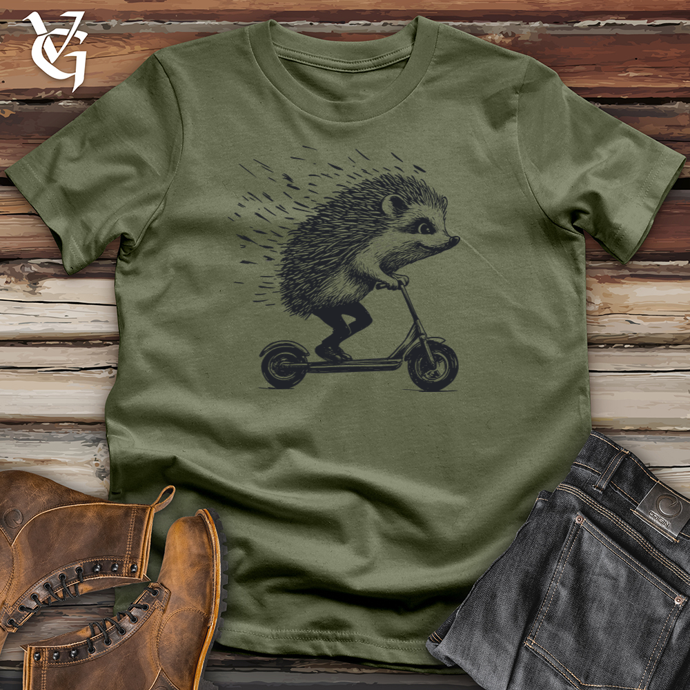 Viking Goods Hedgehog Scoot Softstyle Tee Military Green / L