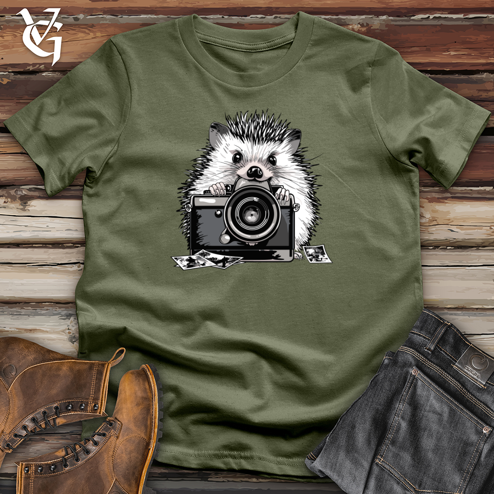 Viking Goods Hedgehog Shutterbug Snapshot Softstyle Tee Military Green / L
