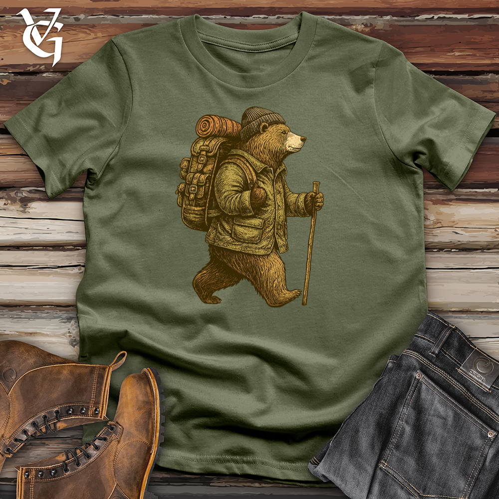 Viking Goods Hiking Bear Tee Military Green / L