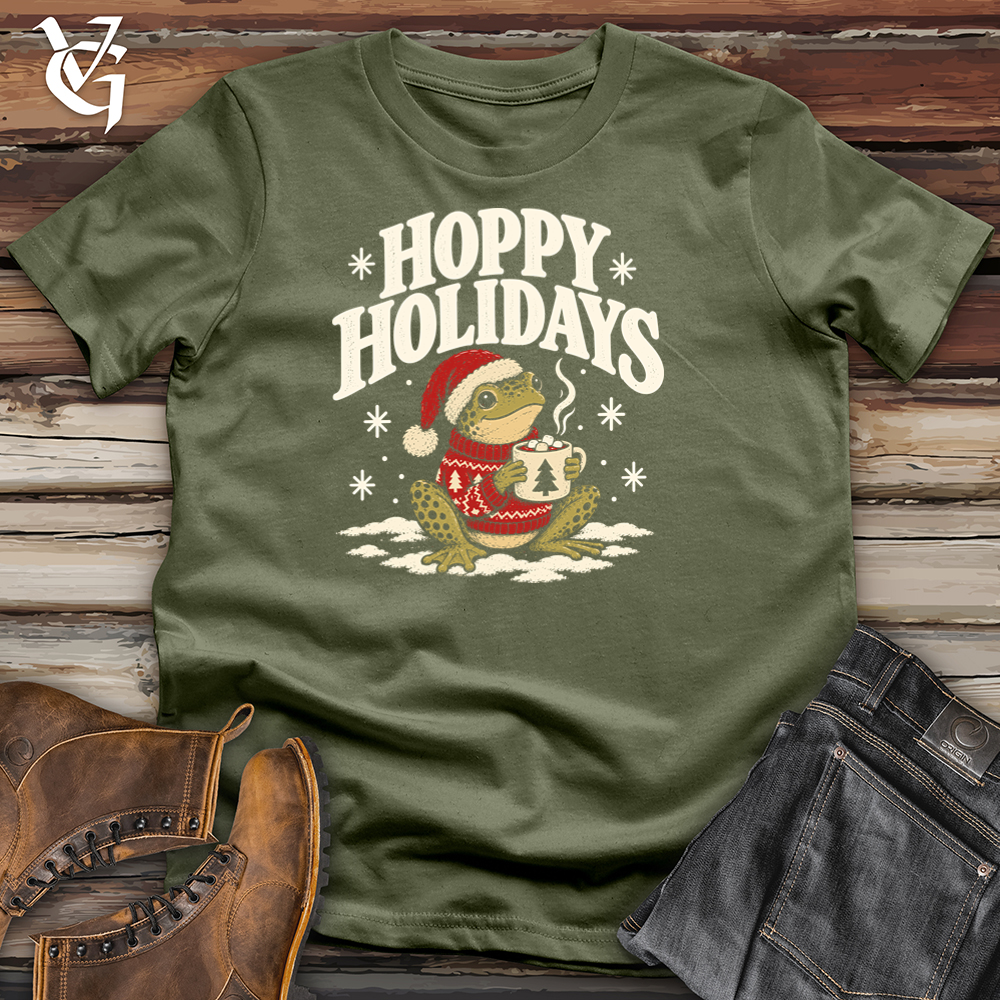 Viking Goods Hoppy Holidays Tee Military Green / L
