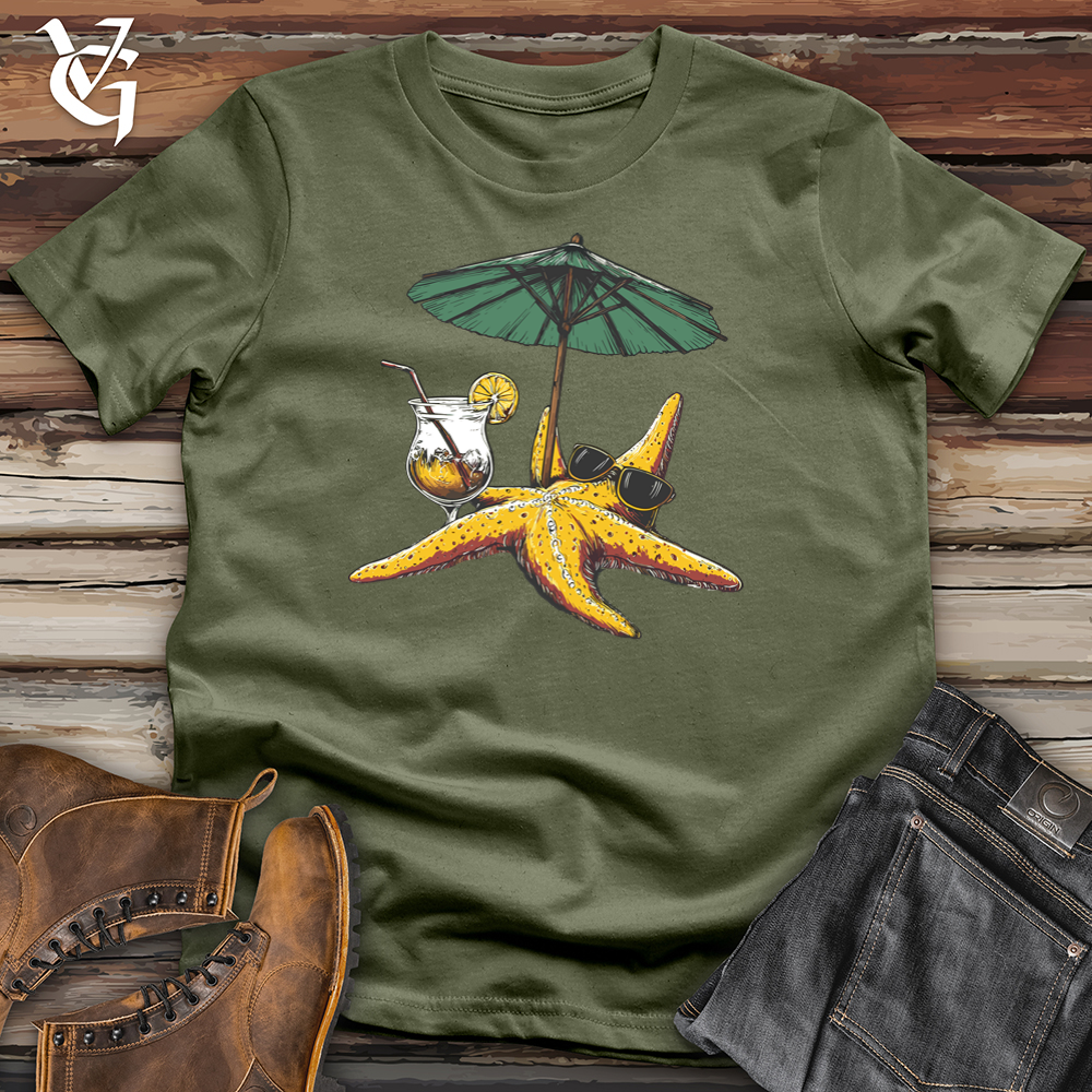 Viking Goods Hungover Starfish Softstyle Tee Military Green / L