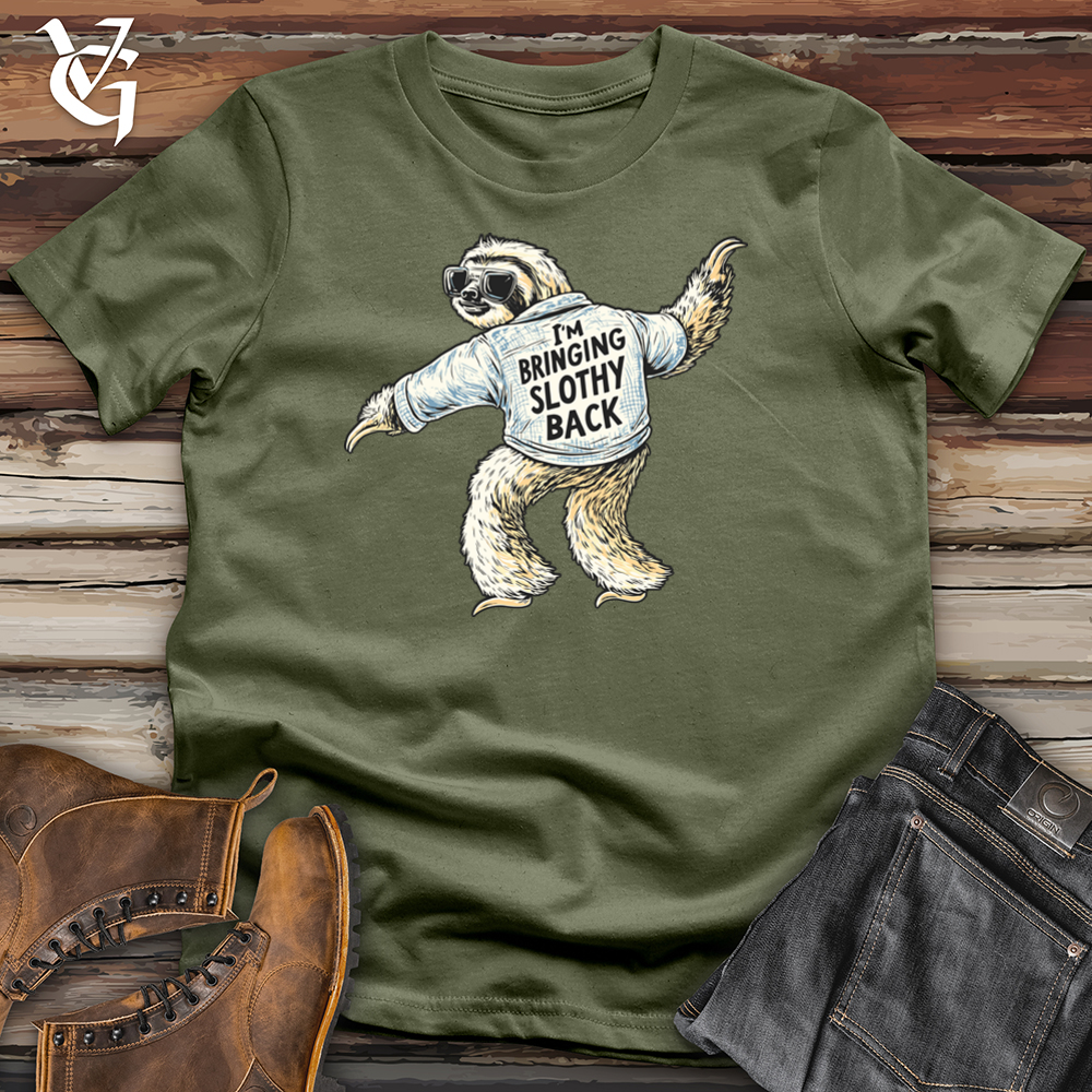 Viking Goods I'm Bringing Slothy Back Softstyle Tee Military Green / L