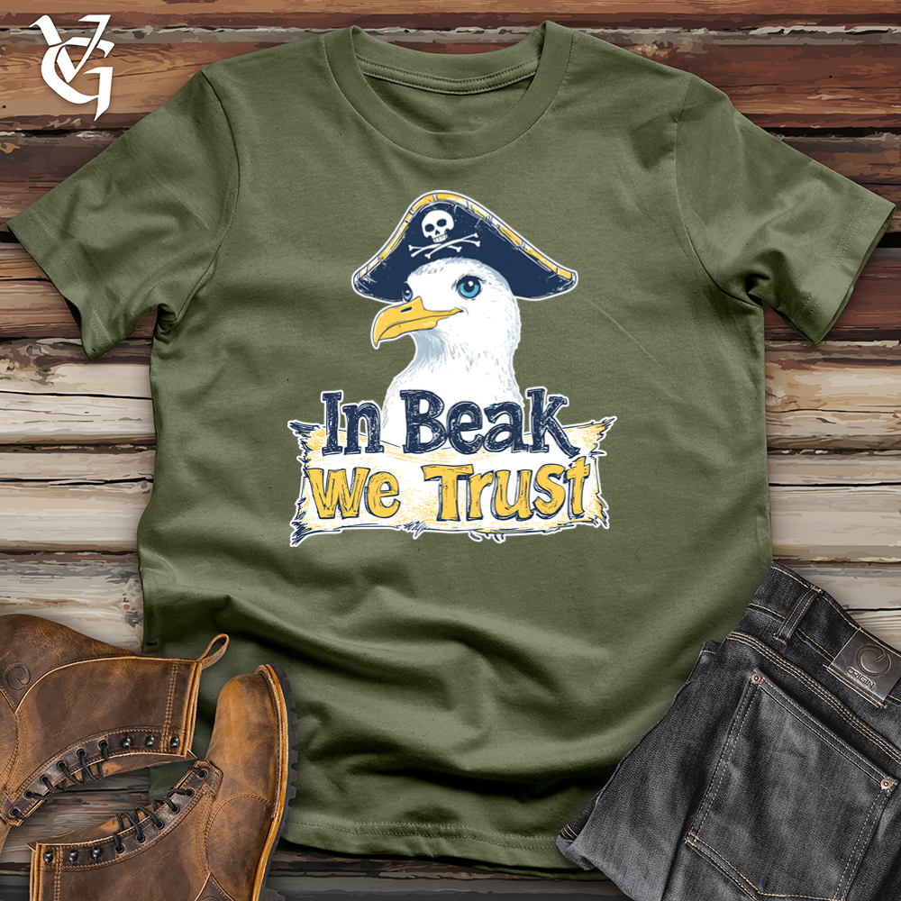 Viking Goods In Beak We Trust Softstyle Tee Military Green / L