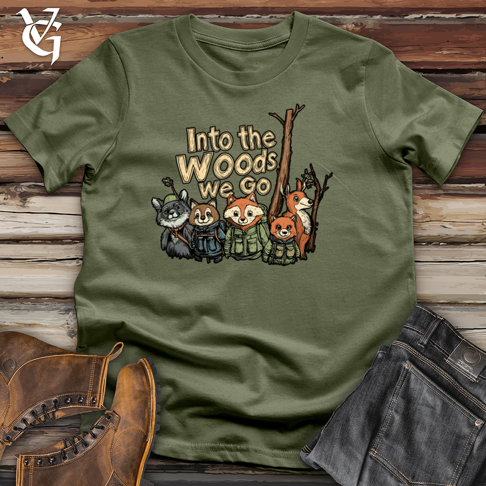 Viking Goods Into The Woods We Go Softstyle Tee Military Green / L
