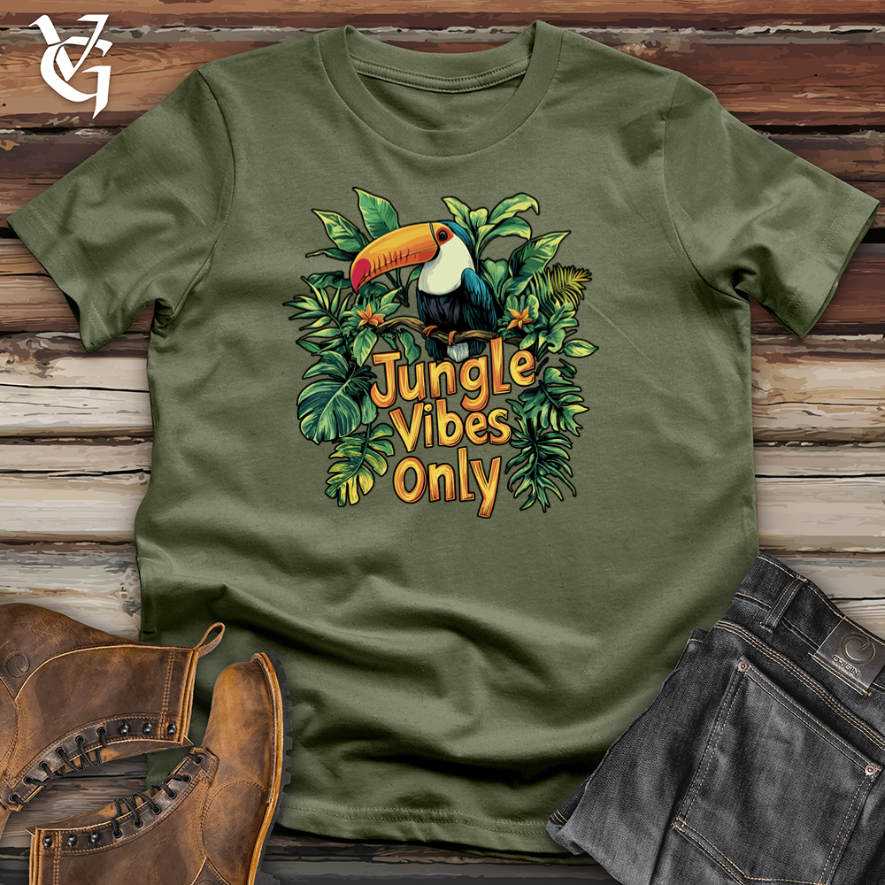 Viking Goods Jungle Vibes Only Softstyle Tee Military Green / L