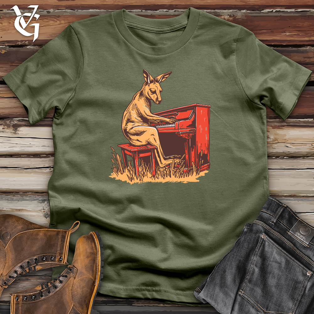 Viking Goods Kangaroo Piano Melody Softstyle Tee Military Green / L