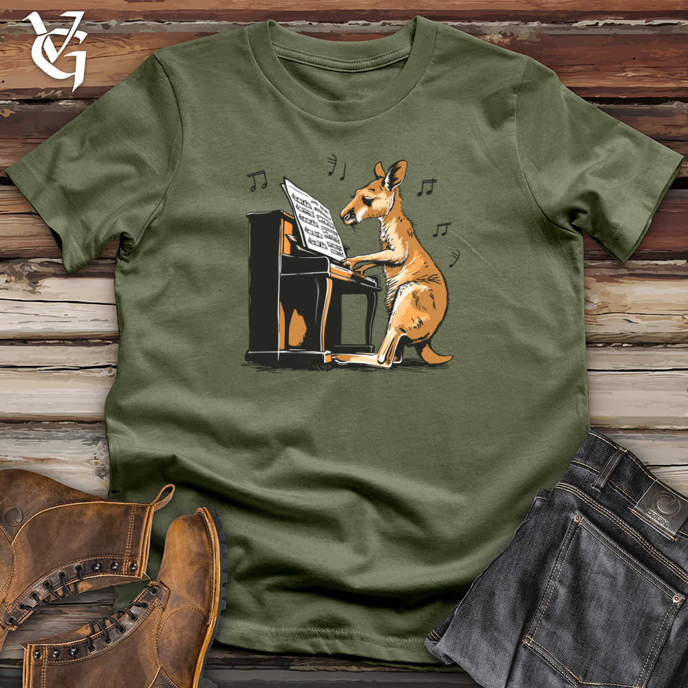 Viking Goods Kangaroo Piano Virtuoso Softstyle Tee Military Green / L
