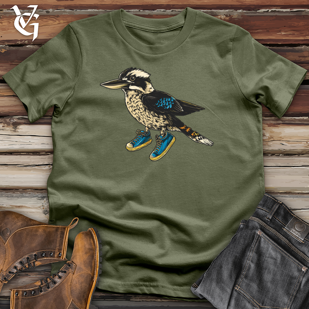 Viking Goods Kookaburra Neon Flight Softstyle Tee Military Green / L