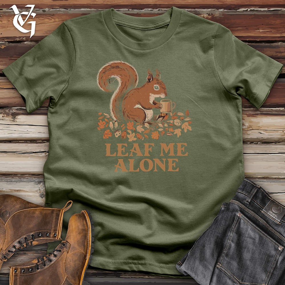 Viking Goods Leaf Me Alone Squirrel Softstyle Tee Military Green / L