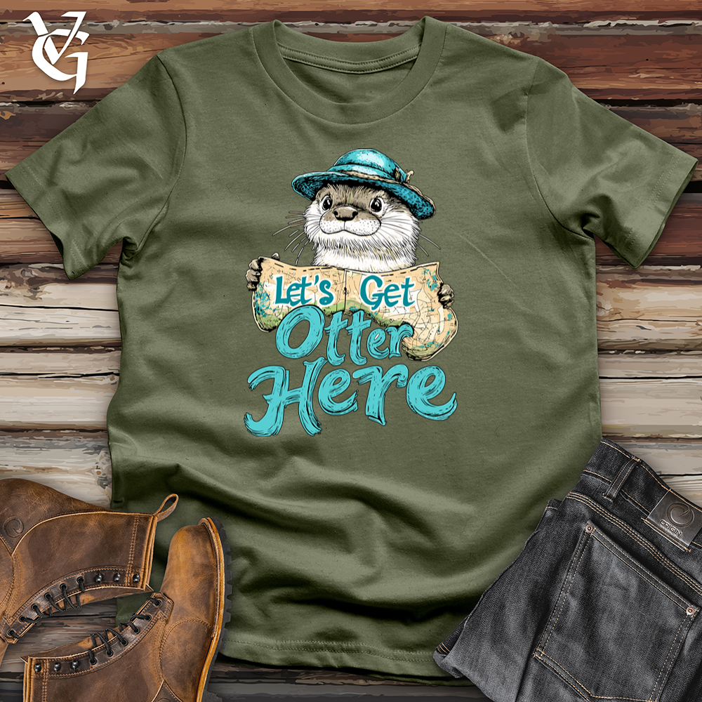 Viking Goods Let's Get Otter Here Softstyle Tee Military Green / L