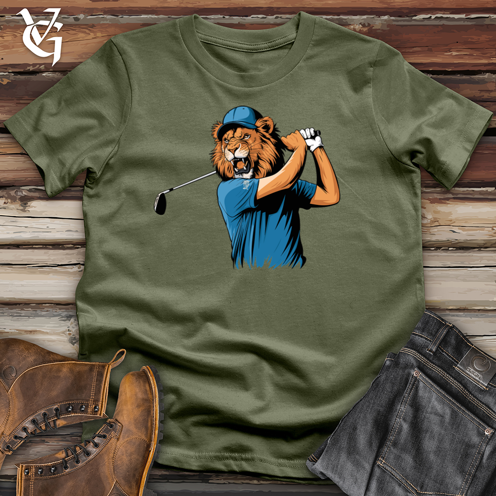 Viking Goods Lion Golf Softstyle Tee Military Green / L