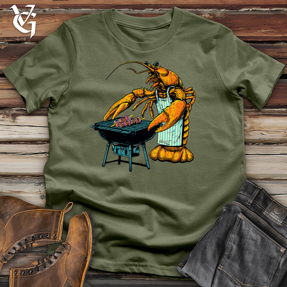 Viking Goods Lobstar Barbecue Softstyle Tee Military Green / L