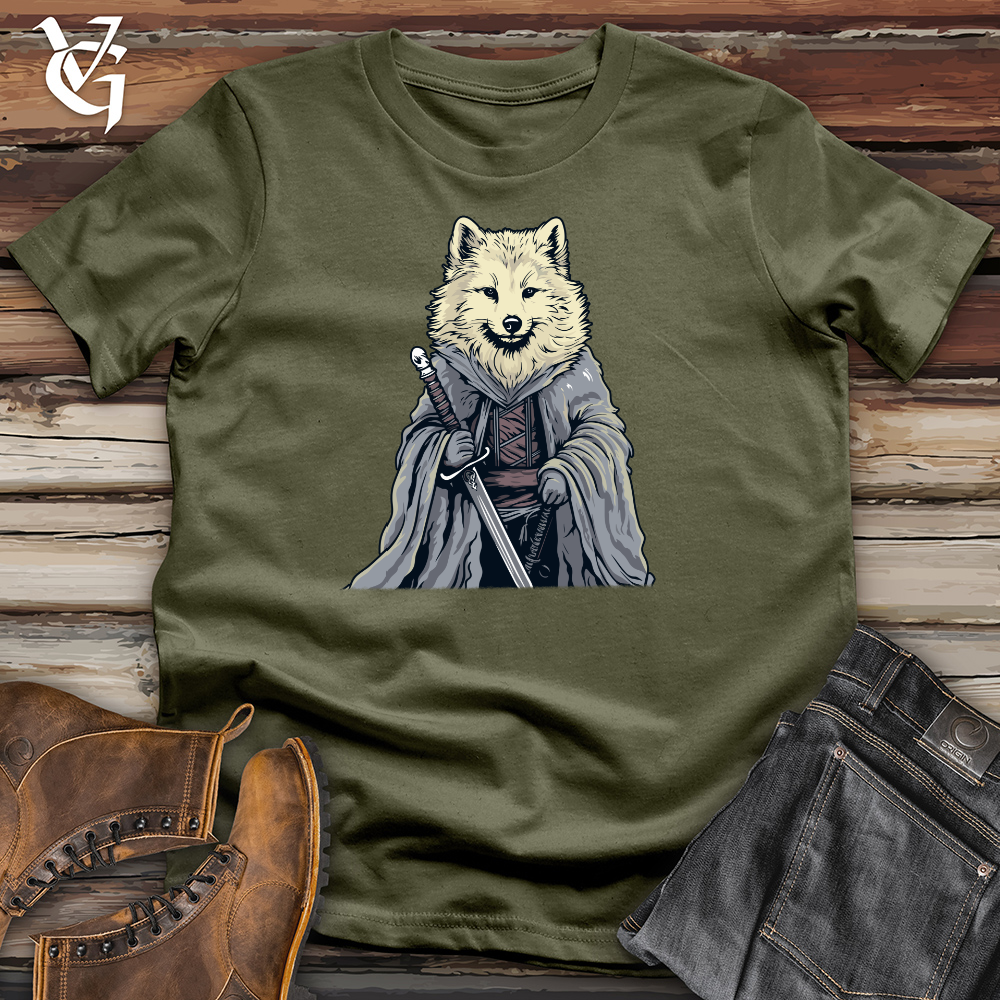 Viking Goods Mighty Wolf Warrior Cotton Tee Military Green / 4XL