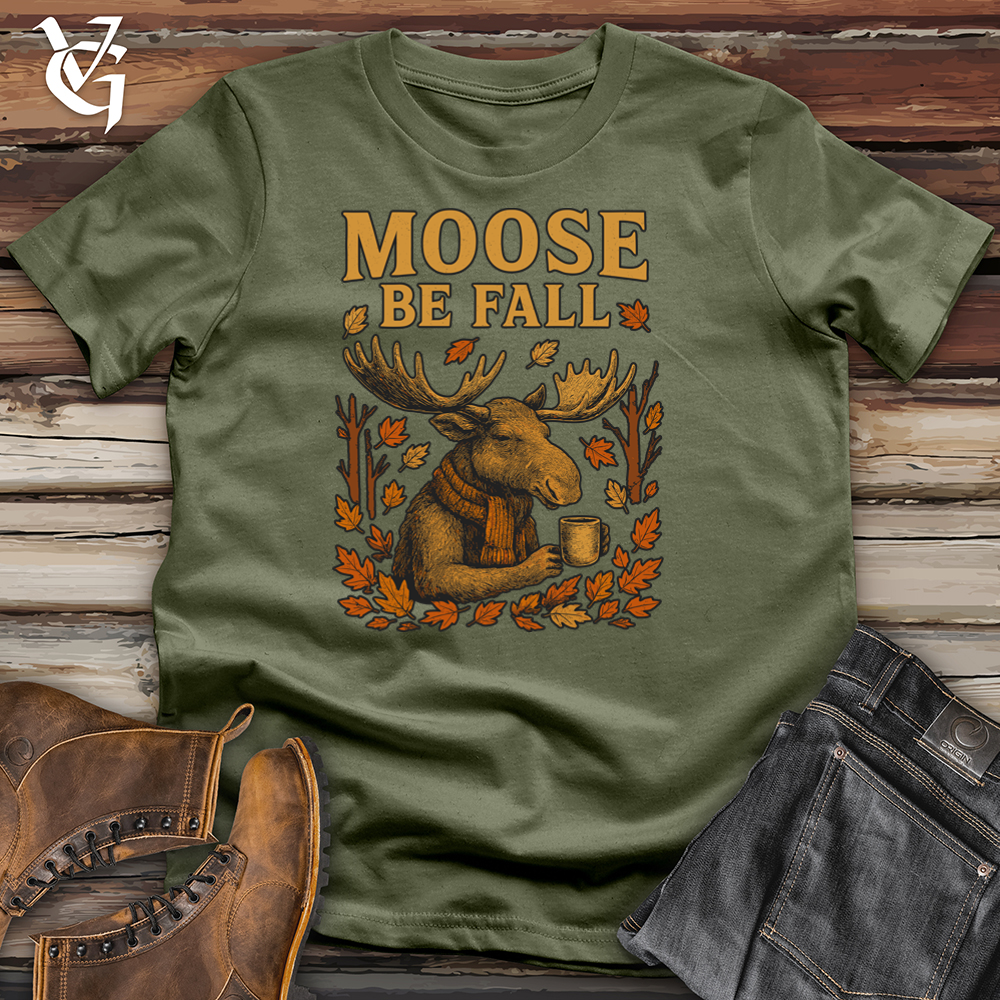 Viking Goods Moose Be Fall Softstyle Tee Military Green / L