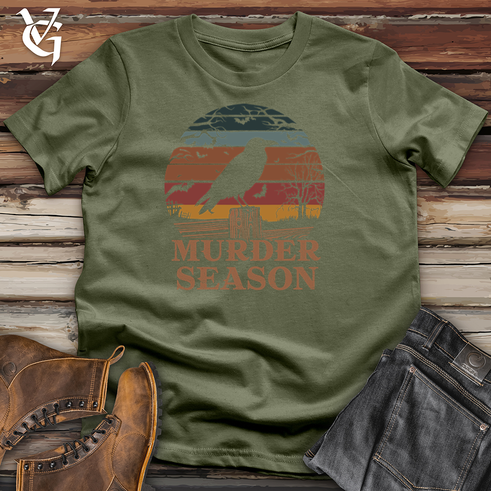 Viking Goods Murder Season Raven Softstyle Tee Military Green / L