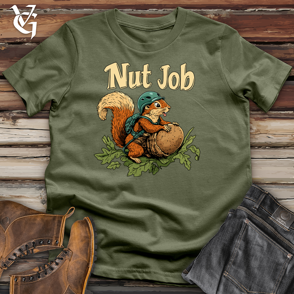 Viking Goods Nut Job Squirrel Softstyle Tee Military Green / L