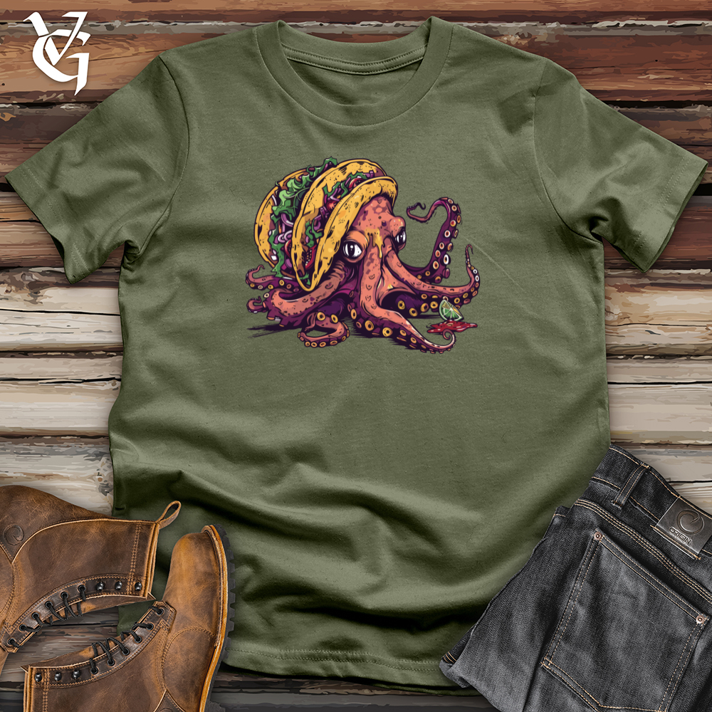 Viking Goods Octo-Taco Delight Softstyle Tee Military Green / L