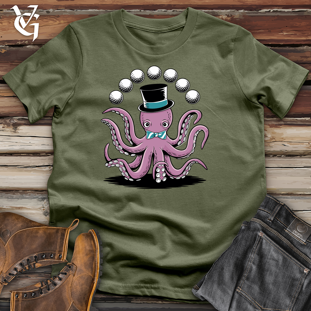 Viking Goods Octoball Juggler Softstyle Tee Military Green / L