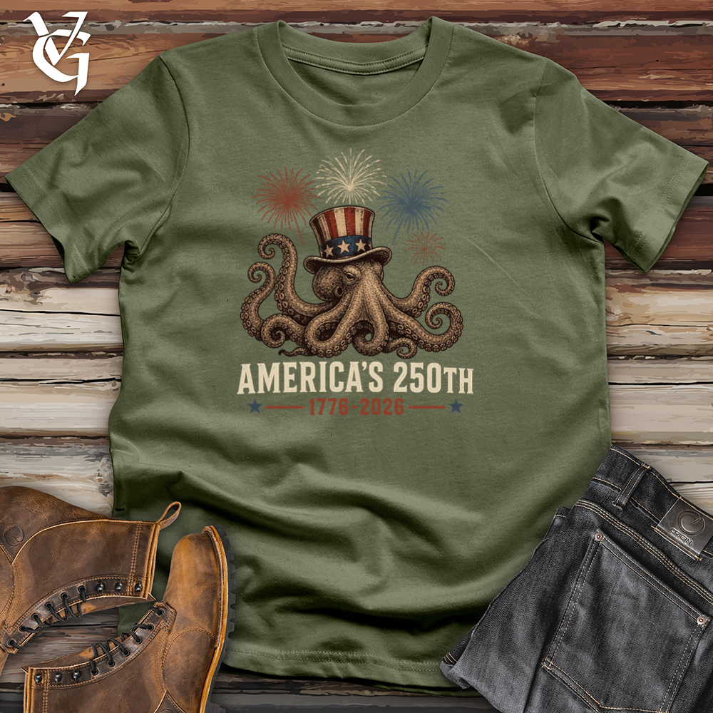 Viking Goods Octopus Fireworks Softstyle Tee Military Green / L