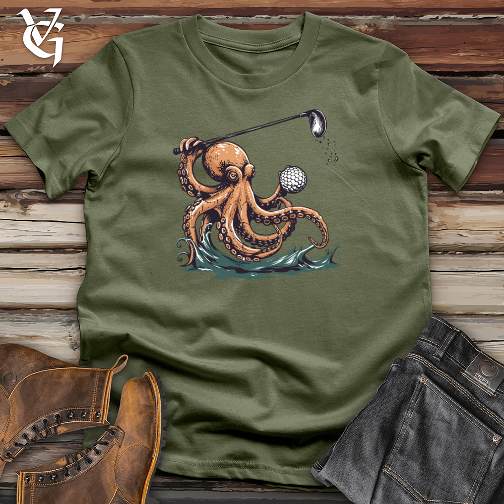 Viking Goods Octopus Golf Swing Softstyle Tee Military Green / L