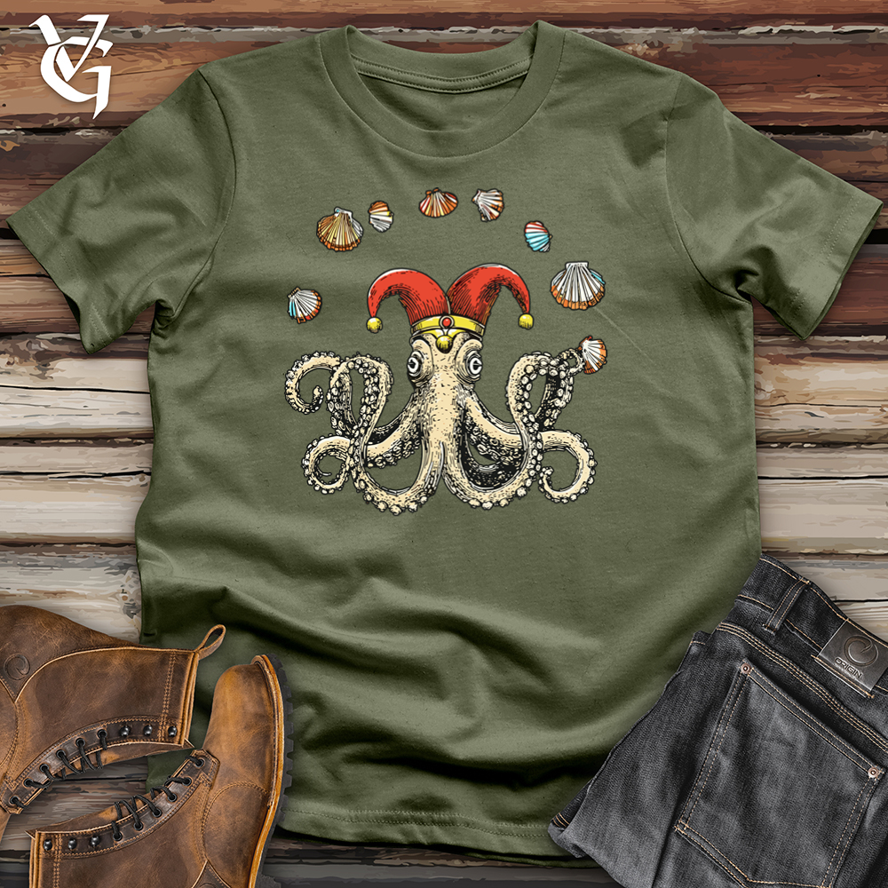 Viking Goods Octopus Jester Softstyle Tee Military Green / L