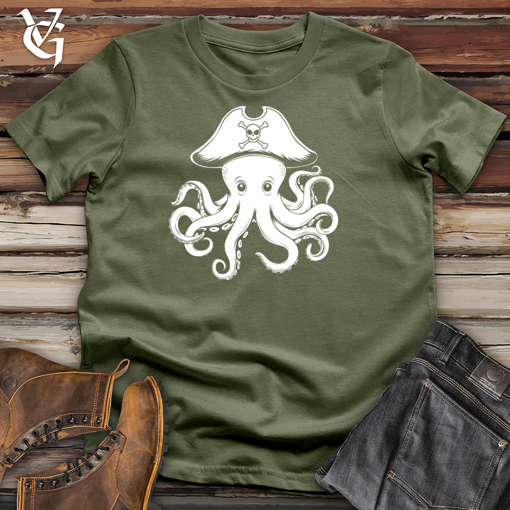 Viking Goods Octopus Pirate Softstyle Tee Military Green / L