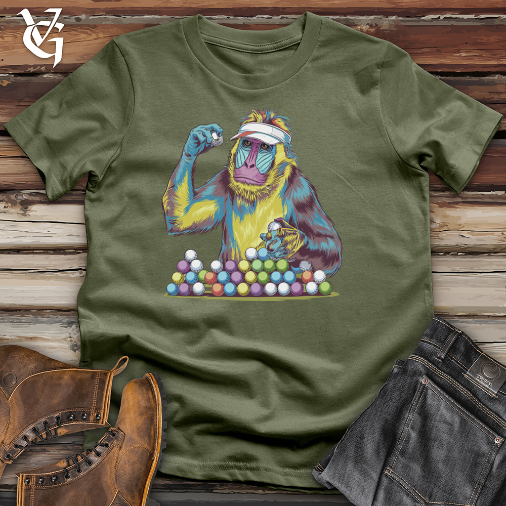 Viking Goods Orangutang Golf Collector Softstyle Tee Military Green / L