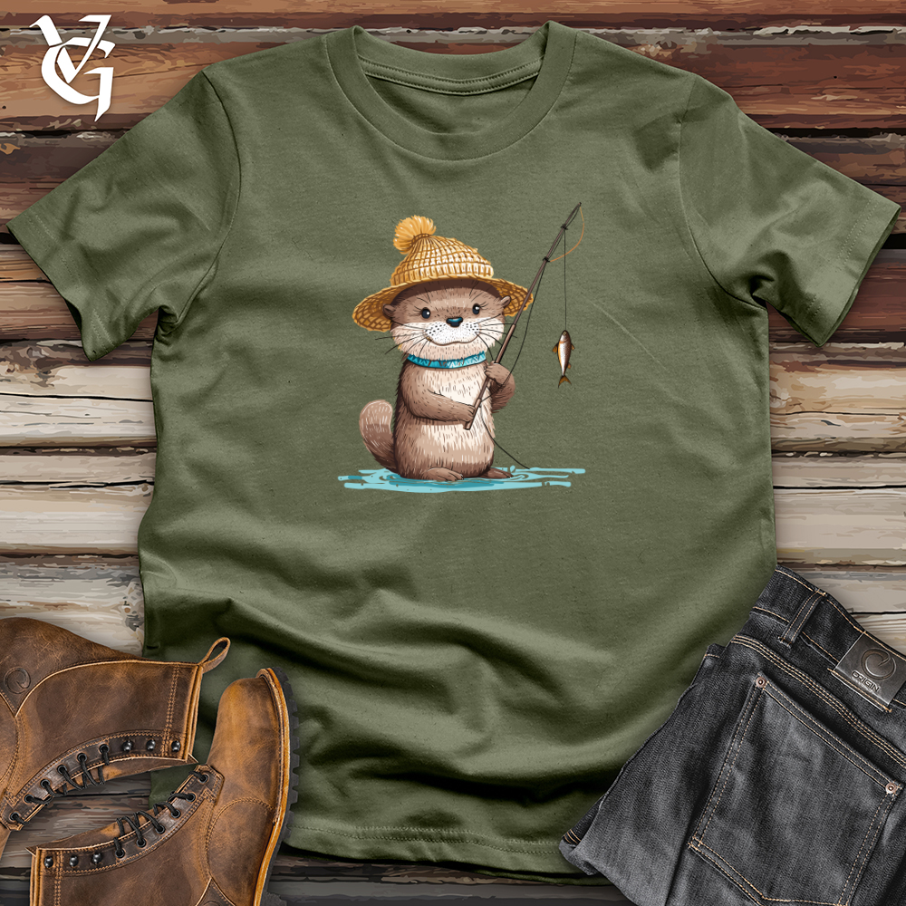Viking Goods Otter Angler Joy Softstyle Tee Military Green / L