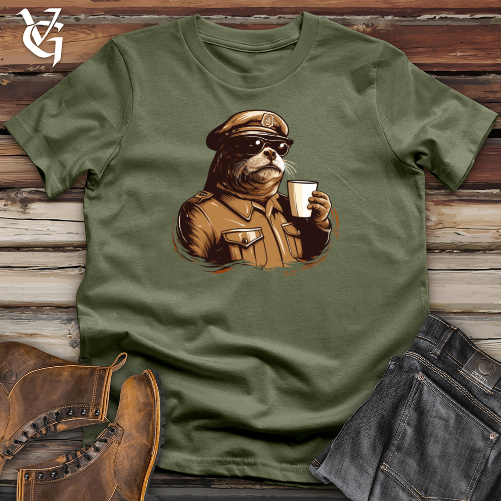 Viking Goods Otter Sergeant Break Softstyle Tee Military Green / L