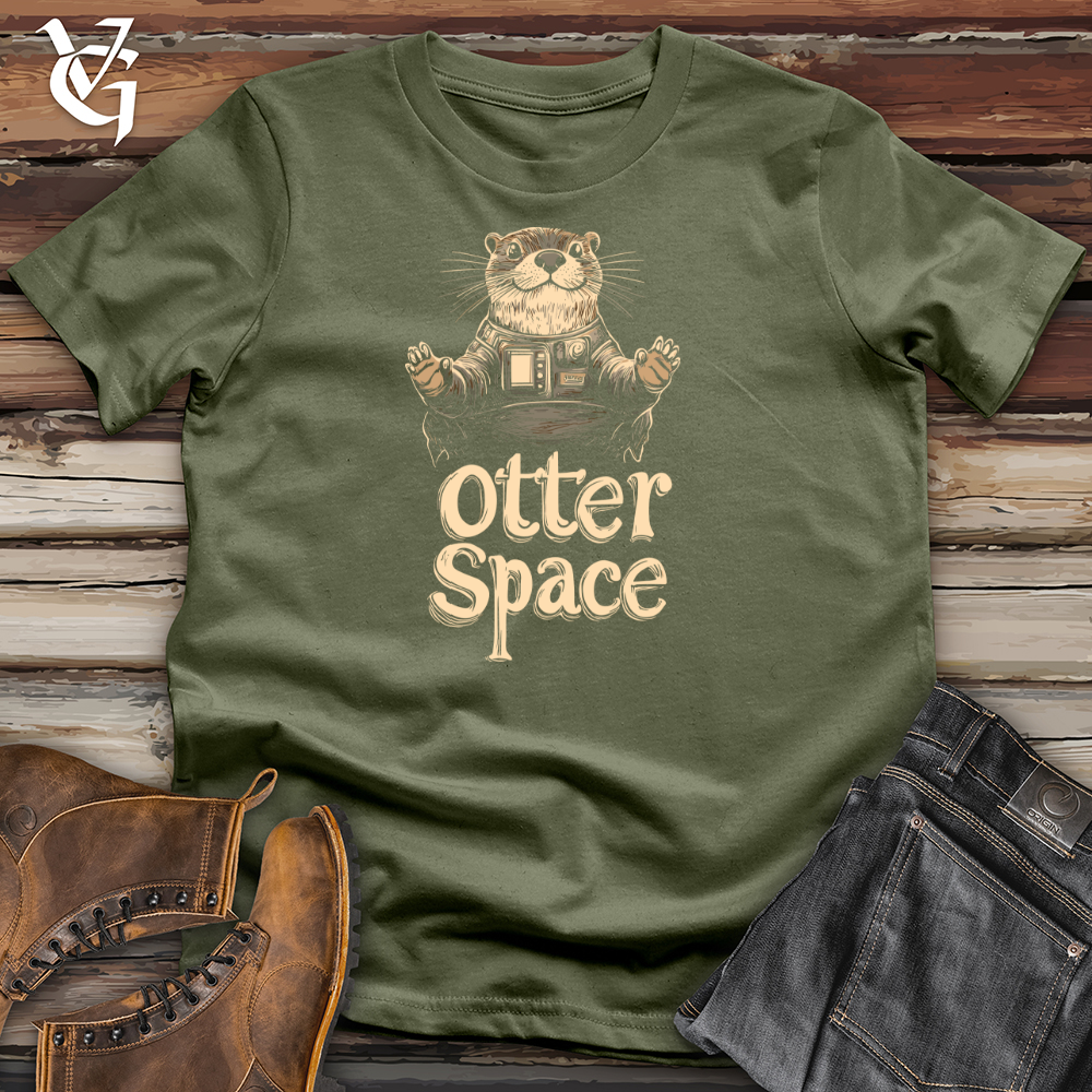 Viking Goods Otter Space Tee Military Green / L