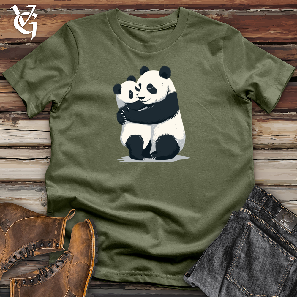 Viking Goods Panda Cuddle Embrace Softstyle Tee Military Green / L