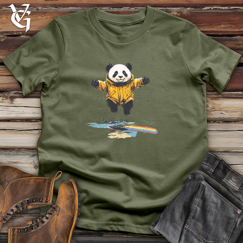 Viking Goods Panda Puddle Play Softstyle Tee Military Green / L