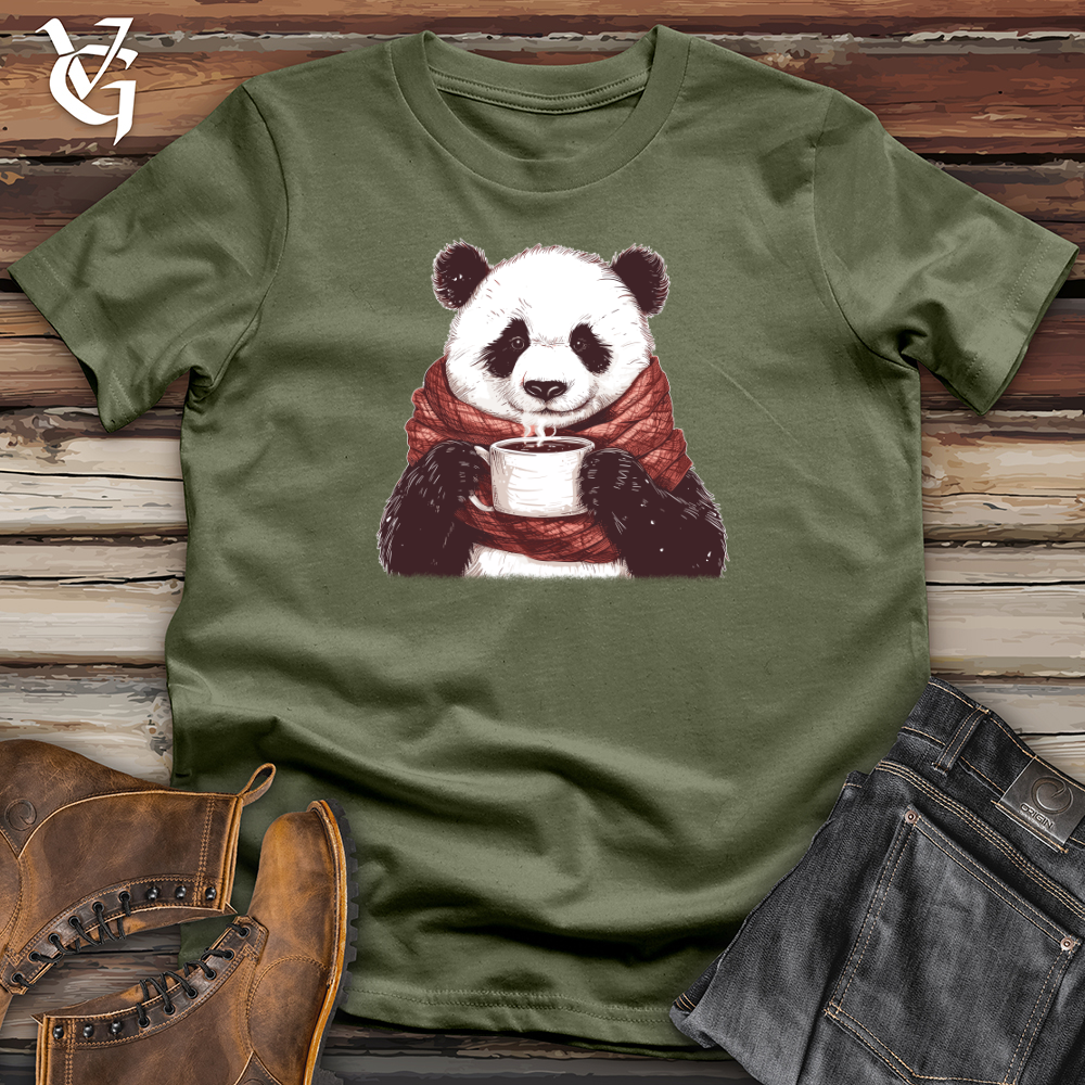 Viking Goods Panda Warmth Sip Softstyle Tee Military Green / L