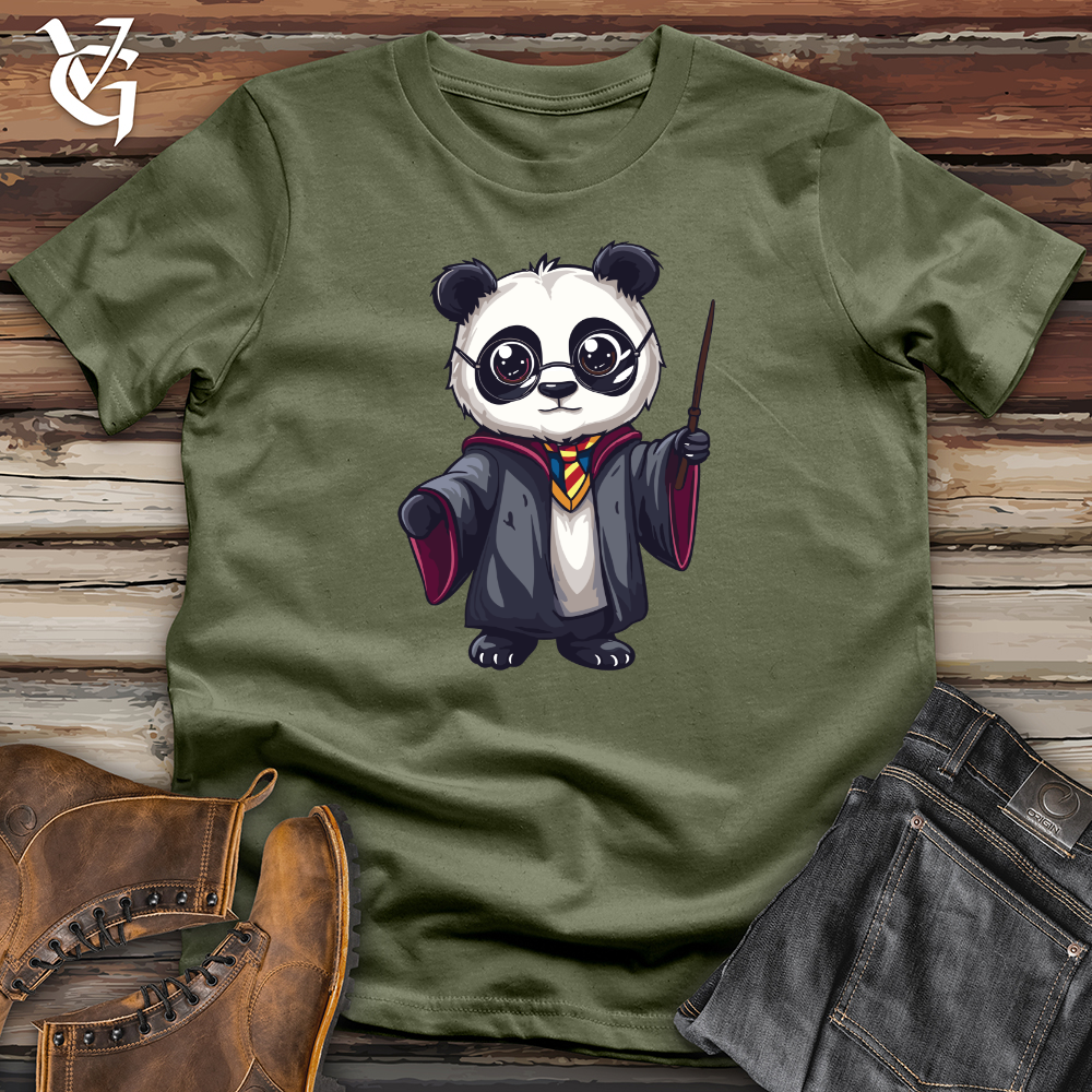 Viking Goods Panda Wizard Softstyle Tee Military Green / L