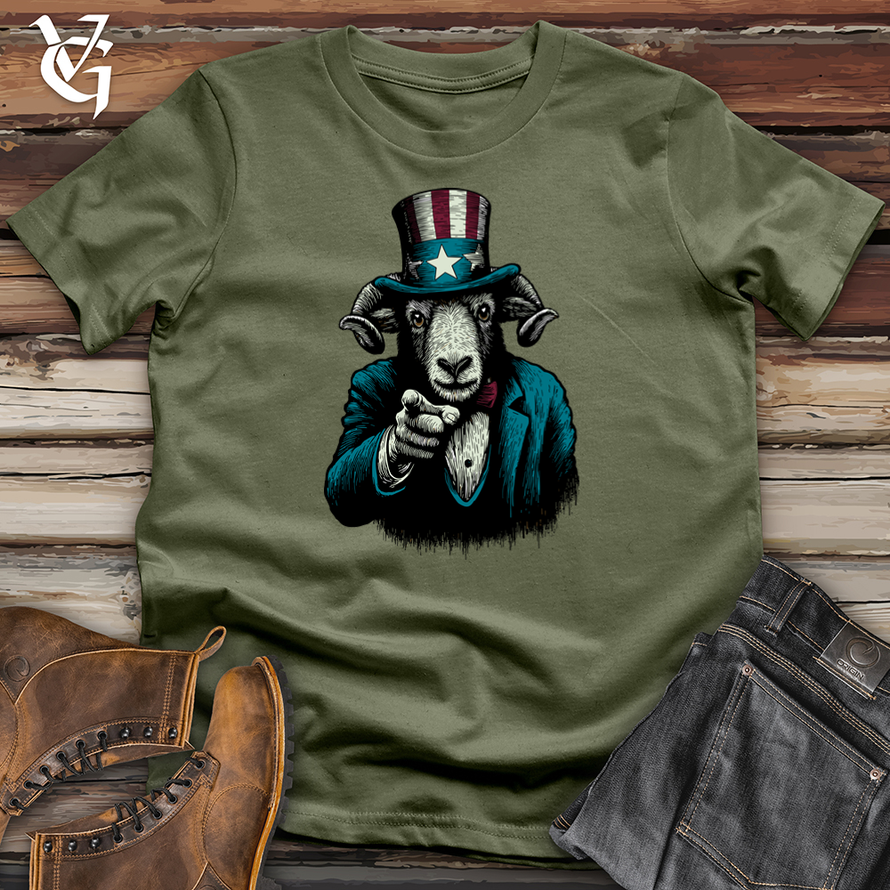 Viking Goods Patriot Uncle Ram Softstyle Tee Military Green / L