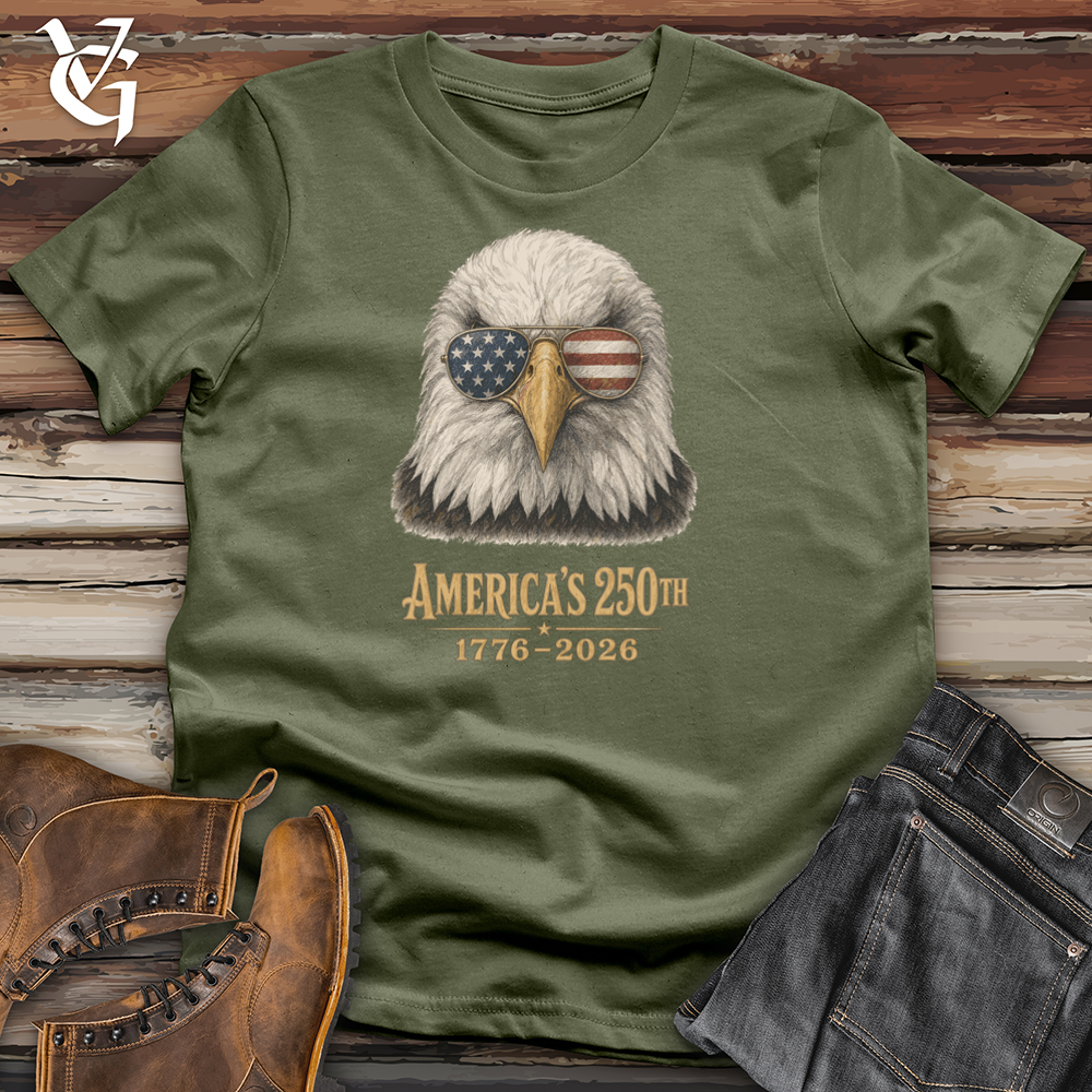 Viking Goods Patriotic Eagle Softstyle Tee Military Green / L
