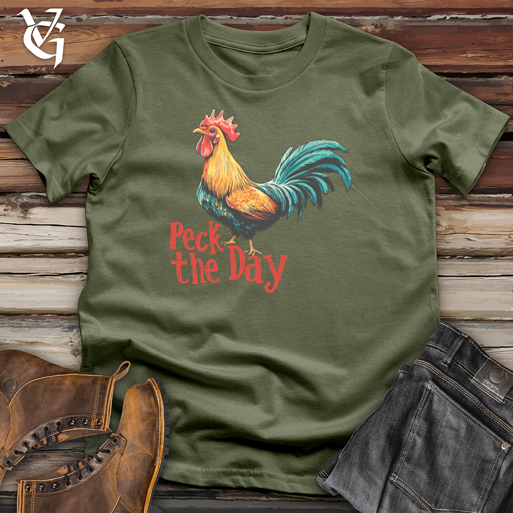 Viking Goods Peck the Day Softstyle Tee Military Green / L