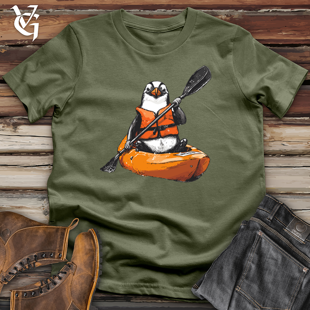 Viking Goods Penguin Kayak Softstyle Tee Military Green / L