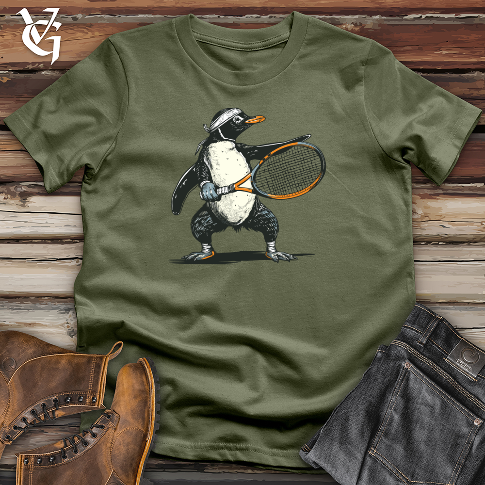 Viking Goods Penguin Tennis Player Softstyle Tee Military Green / L