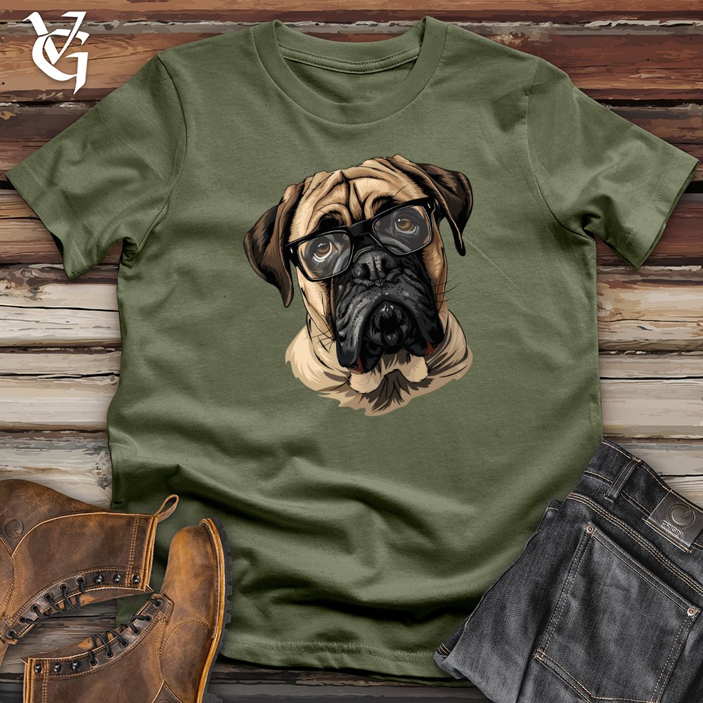 Viking Goods Pensive English Mastiff Portrait Softstyle Tee Military Green / L