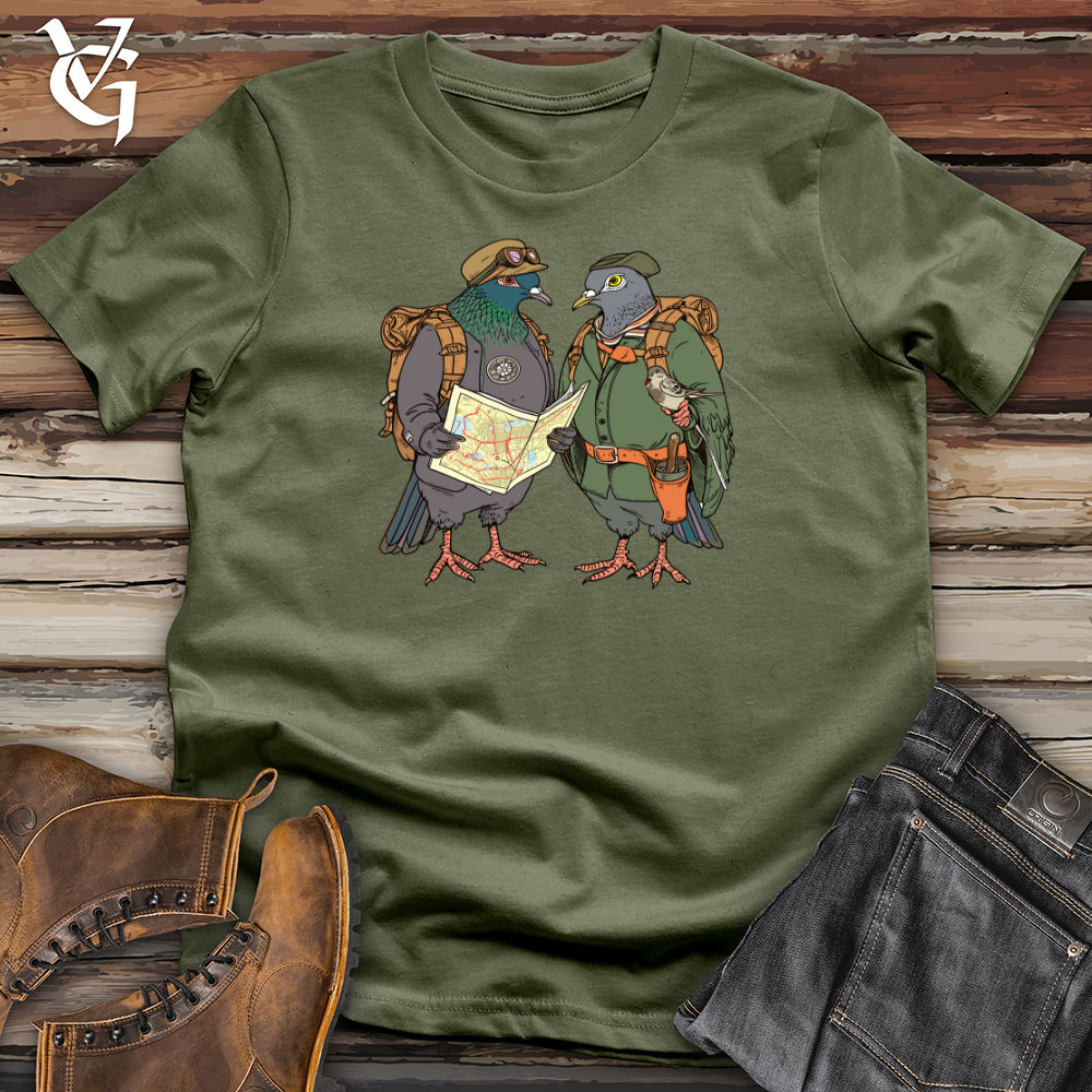 Viking Goods Pigeon Explorers Club Softstyle Tee Military Green / L