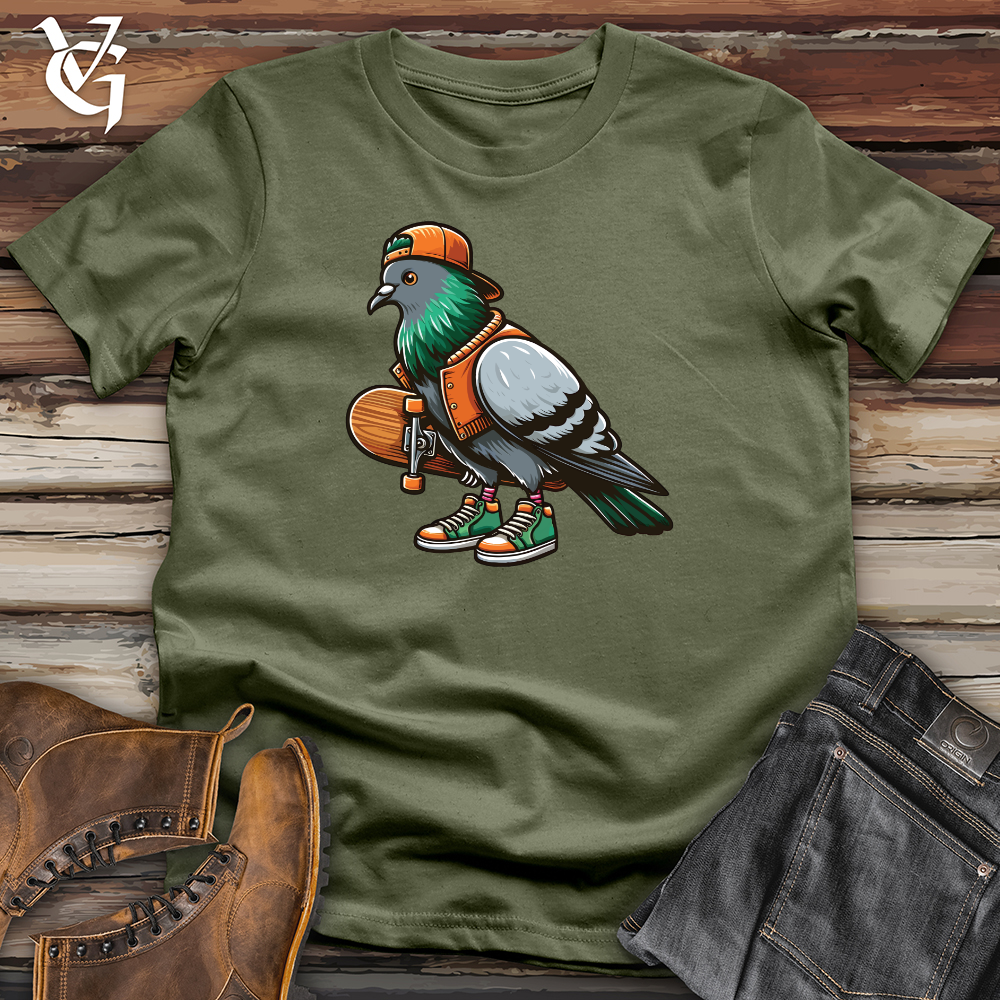 Viking Goods Pigeon Streetwear Softstyle Tee Military Green / L