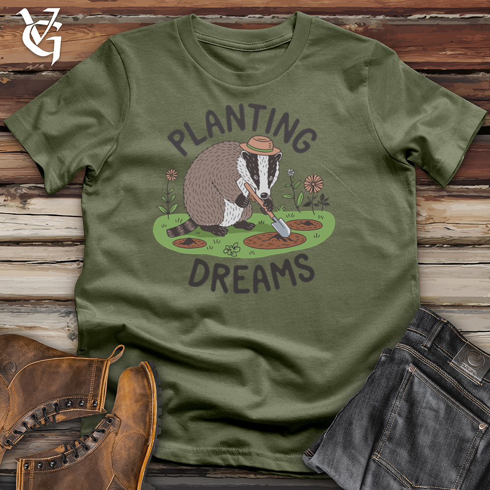 Viking Goods Planting Dreams Softstyle Tee Military Green / L