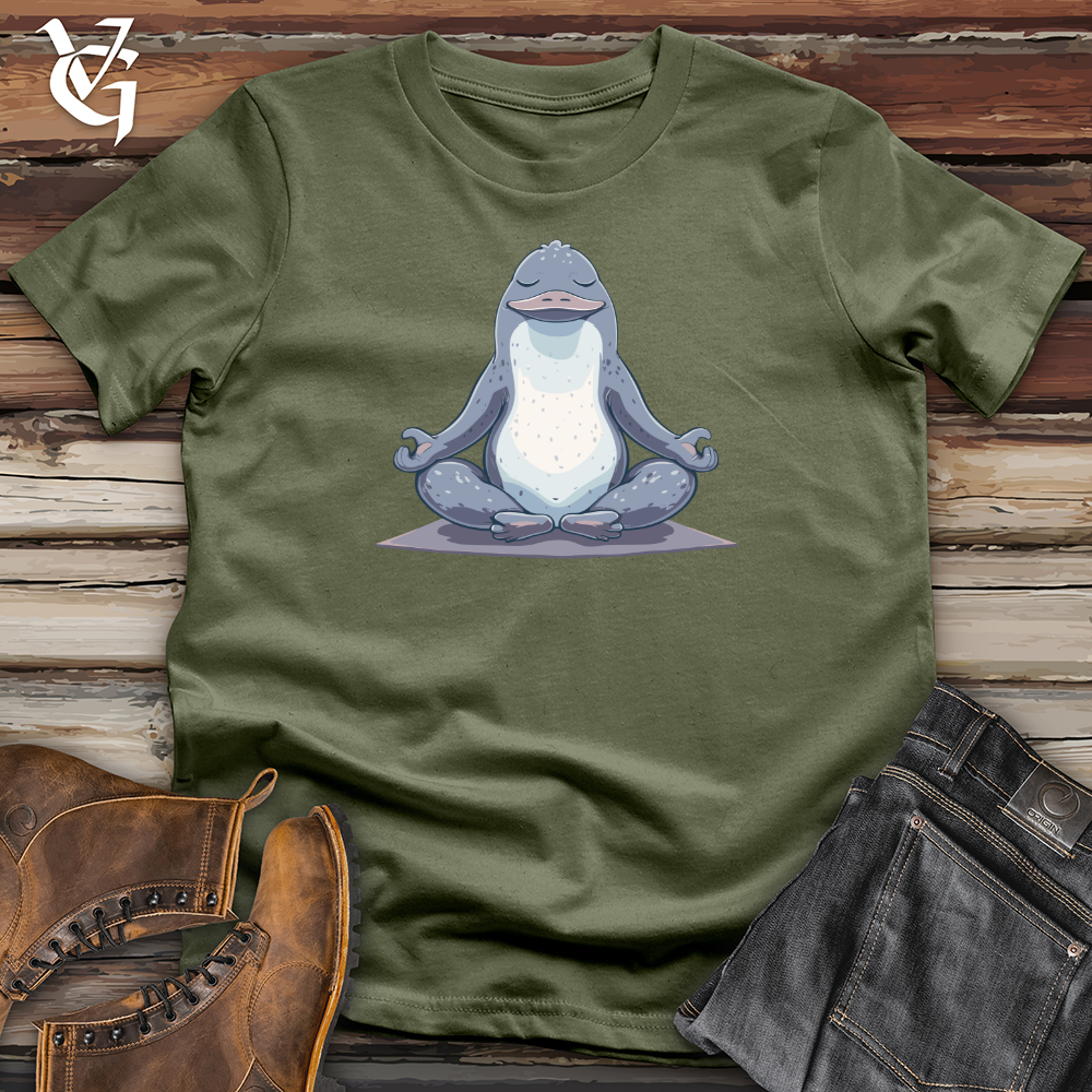 Viking Goods Platypus Zen Pose Softstyle Tee Military Green / L