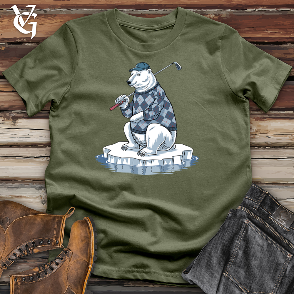 Viking Goods Polar Bear Golf Softstyle Tee Military Green / L