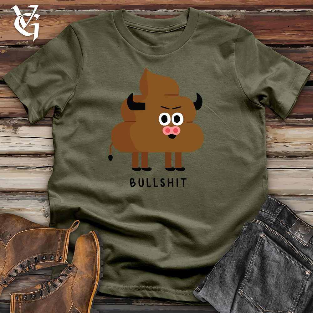 Viking Goods Poop Buffalo Cotton Tee Military Green / L