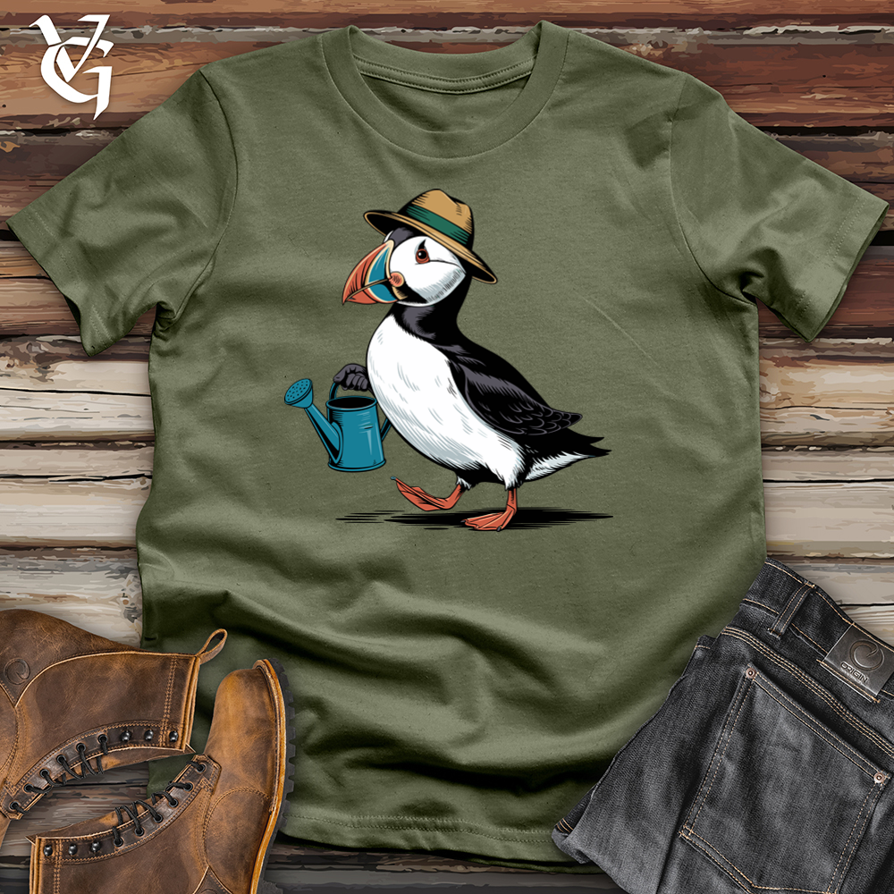 Viking Goods Puffin Softstyle Tee Military Green / L