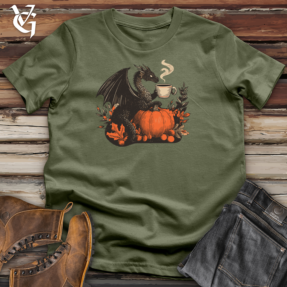 Viking Goods Pumpkin Spice Dragon Tee Military Green / L