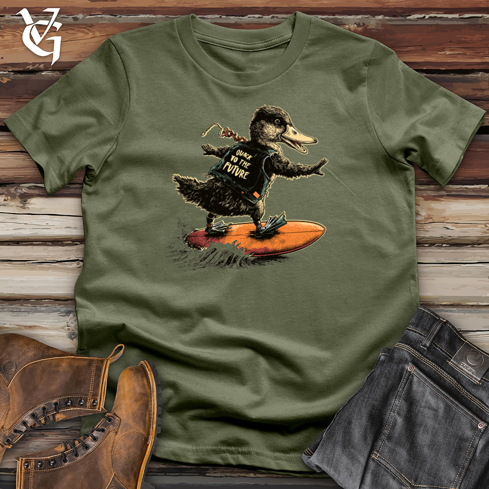 Viking Goods Quack To The Future Softstyle Tee Military Green / L